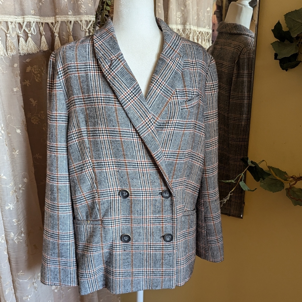 🆕Crescent | Plaid Double Breasted